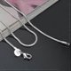 thumbnail image 4 of Renikh Women's Simple Design 925 Sterling Silver 2mm Snake Chain Lobster Clasp Necklace--16 inches-Product code 56159 18 inches, 4 of 4