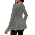 thumbnail image 2 of Ounisa Blazers for Women Long Sleeve Button Down Textured Cardigan Business Casual Peplum Blazers Suit Jackets, 2 of 5