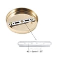 thumbnail image 2 of Uxcell Light Canopy Kit Pendant Lighting Ceiling Plate DIY 120mm 4.7Inch Champagne Gold 2Pcs, 2 of 5