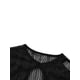 thumbnail image 5 of VISgogo Vestido de verano transparente para mujer, color sólido, manga corta, ahuecado, vestido de playa VISgogo moda, 5 of 10