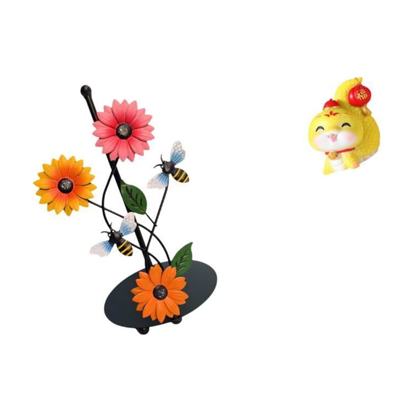 Fiocias Cartoon Snake Paper Towel Holder Dispenser Non Slip Vertical Tissue Holder Rack Decorative Figurine Resin Tabletop Ornament for Shelf Table Centerpiec
