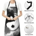 thumbnail image 6 of Lsque Yin And Yang Waterproof Apron Chef Aprons for Men Heavy Duty Chemical Work Apron Extra Long Grilling Aprons with Adjustable Bib Apron, 6 of 9