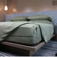 thumbnail image 3 of Elizabeth Samuel King Size Sage Green 6-piece Bed Sheet Set, 100% Bamboo Sheets with Deep Pockets, 400 Thread Count, 4 Pillowcases, 1 Flat Sheet, 1 Fitted Sheet (Sage Green), 3 of 8