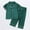 Green*, variant on CYRBOKO Toddler Boys Pajama Sets, Elastic Waist Loose Short Sleeve Button Sleepwear Shirt and Pants Green Size 2-3 T