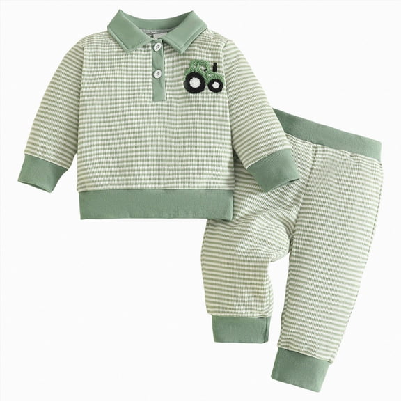 xaweyi Fall Outfits for Toddler Girl Boy Long Sleeve Top and Long Pants Set Toddler Sweatsuits,Sizes 6-12 Months