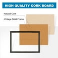 thumbnail image 3 of Cork Board Black Poster Board Bulletin Board for Wall, 36" x 24" Wall Mounted Vision Board Decorative Brown Foam Board Project Board Cartulina with 10 Push Pins for Home & Office, Black Framed, 3 of 11