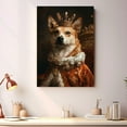 thumbnail image 4 of Dog Canvas Print Funny Canaan Dog Painting Poster Vintage Wall Art Starry Night Artwork Picture for Bedroom Decor, 4 of 6