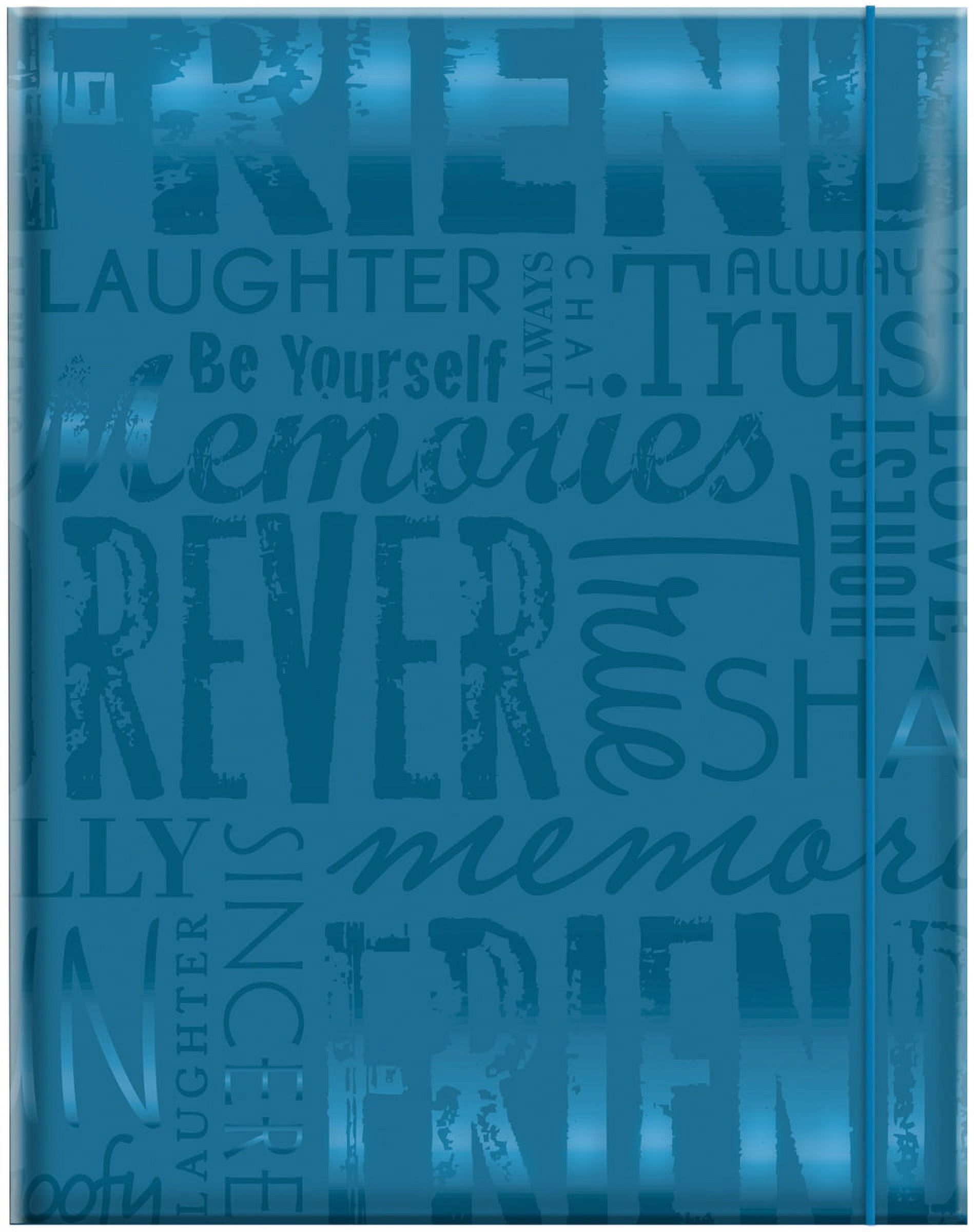 MBI Embossed Gloss Expressions Photo Album 4.75"X6.5"  -Friends - Teal - image 2 of 2