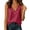 A1-Brick Red339, variant on XIAONU Women Lace V Neck Tank Top Sleeveless Casual Daily Blouse