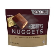 Hershey's Nuggets Milk Chocolate with Almonds Candy, Share Pack 10.1 oz