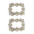 thumbnail image 2 of Shoe Clips Rhinestone Crystal Shoe Buckle Jewelry Accessories Decor, 2 of 9