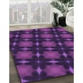 thumbnail image 3 of Ahgly Company Machine Washable Indoor Square Transitional Dark Orchid Purple Area Rugs, 8' Square, 3 of 7