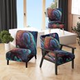 thumbnail image 1 of Designart "Deep Blue Immersion" Blue Beach Upholstered Accent Chair - Traditional Arm Chair For Living Room, 1 of 7