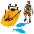 thumbnail image 1 of Set de juego acuático ArtCreativity Small con figura de acción y barco, 1 of 7