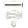 Top Fix Toilet Seat Screws Nut Cover Lid Pan Fixing WC Blind Hole