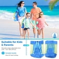 thumbnail image 6 of Nice Big Size Mesh Bag for Beach Swim Toys Balls Storage Swimming Double Straps, 6 of 14