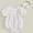 White, variant on Dpytoraw Baby Girls Romper Jumpsuit Short Sleeve Smocked Casual Playsuit For Infants Toddlers 0 18 Months Soft Comfortable Everyday Outfit Spring Summer Baby Girl Bodysuits Size 3-6 Months