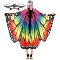 thumbnail image 1 of Disfraz de alas de mariposa JAMW para adultos capa de mariposa rosa y naranja Sencillez, 1 of 5