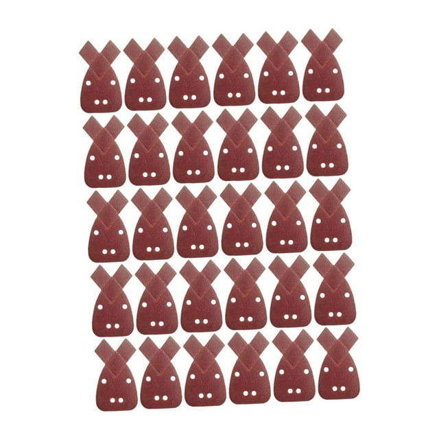 30 piezas de almohadillas de lijado para ratón, papel de lija para ratón, piezas de repuesto, prácticas, resistentes, almohadillas para lijadora multi Granos 80