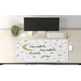 thumbnail image 2 of Cartoon Computer Mouse Pad, Bed Time Lullaby Concept Stars Circles and Crescent, Rectangle Non-Slip Rubber Mousepad X-Large, 35" x 15" Gaming Size, Blue Dark Yellow, by Ambesonne, 2 of 2