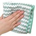 thumbnail image 2 of 5 PCS Microfiber Cleaning Rag Super Absorbent Coral Fleece Cloth Scouring Towel Pad Multifunction for Kitchen Dishes Cleaning(Pink 5pcs), 2 of 2