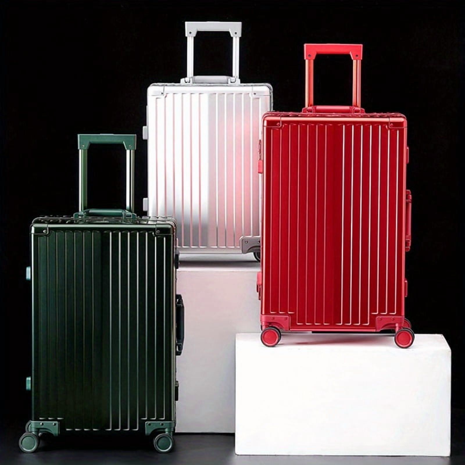 Sleek and Practical 20-inch Cabin Suitcase Made of All- Aluminum-Magnesium Alloy Material with Extendable Handle