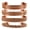 Copper 6, variant on by Touchstone Copper magnetic bracelet Tibetan style. Hand forged with solid and high gauge pure copper. Set of 3 different designs in rope braid style.