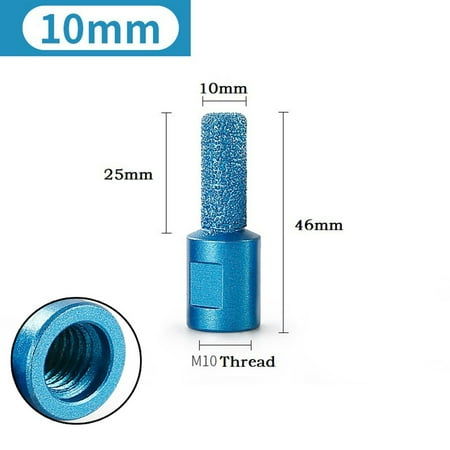 

1PC M10 Thread Vaccum Brazed Diamond Finger Bit Milling Cutter For Ceramic Tile