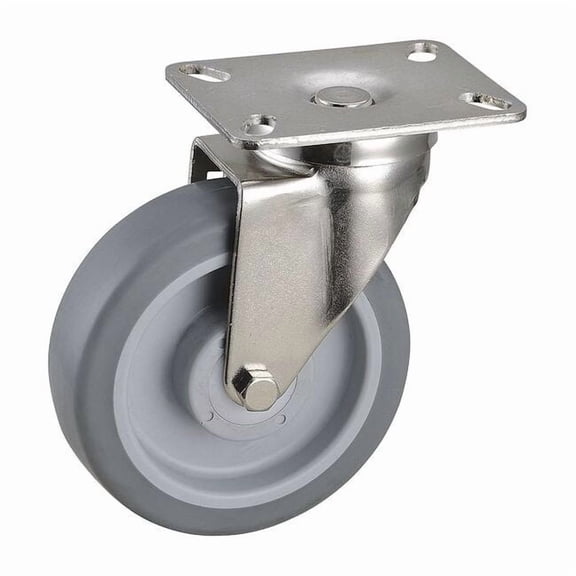Manufacturer Varies Plate Caster,Swivel,Rubber,6 3/16"H 02XS05151S002