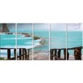 thumbnail image 2 of Old Bridge into Mexico Waterfall - Seashore Canvas Art Print, 2 of 3