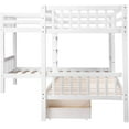 thumbnail image 6 of Harper & Bright Designs Twin L-Shaped Bunk Bed with Storage Drawers, Wooden Bunk Bed, White, 6 of 6