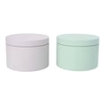 thumbnail image 1 of Shisuyan Tinplate Cans Green Small Metal Container 2Pcs 3.5x3.5x2.4in, 1 of 9