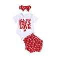 thumbnail image 1 of PEASKJP Girls T Shirt Short Sets Floral Pattern Summer Baech Sleeveless 2 Piece Outfits,White 18M, 1 of 5