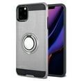 thumbnail image 2 of GSA Slim Brushed Case w/Magnetic Ring Stand for iPhone 11 Pro Max (6.5")-Silver, 2 of 2