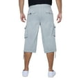 thumbnail image 2 of X RAY JEANS Mens Belted 18" Inseam Below Knee Long Cargo Shorts, Slate Grey, 52, 2 of 6