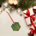 thumbnail image 6 of Zufioo Green Bamboo Fence1 Print Large Acrylic Christmas Ornaments, Suitable for Christmas Tree Christmas Holiday Party Pendant Decorations-Hexagon, 6 of 7