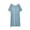 Blue, variant on Women's Cross Back Nightgowns Loose Fit Sleep Shirt Casual Summer Lounge Loose Comfy Sleepdress