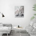 thumbnail image 5 of Zen Wall Art Bathroom Pictures Wall Decor Zen Paintings Canvas Pebble Stone Spa Artwork Grey Blush Modern Home Decorations for Meditation Spiritual Yoga Bedroom Living Room 16"x20", 5 of 7
