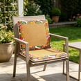 thumbnail image 5 of AYktou Mugwort Floss Cooling Rattan Chair Cushions, 16.5×16.5 Inch Summer Breathable Chair Mat Car Seat Cushion with Embroidered Edge Trimming, Non-Slip Comfortable Seat Pad for Dining Office Chairs, 5 of 7