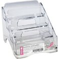 thumbnail image 2 of Officemate 4-tier BCA Business Card Holder - 4" x 3.8" x 4" x - Plastic - 1 Each - Clear | Bundle of 5, 2 of 2