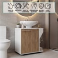thumbnail image 4 of Phillips Under Sink Cabinet, Double Door Storage with Open Back for Pipes, Wide Unit, Freestanding Cabinet, 4 of 7