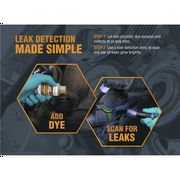 LEAKFINDER LF400 Cordless Leak Detection LED Flashlight/ Enhancing Glasses Kit