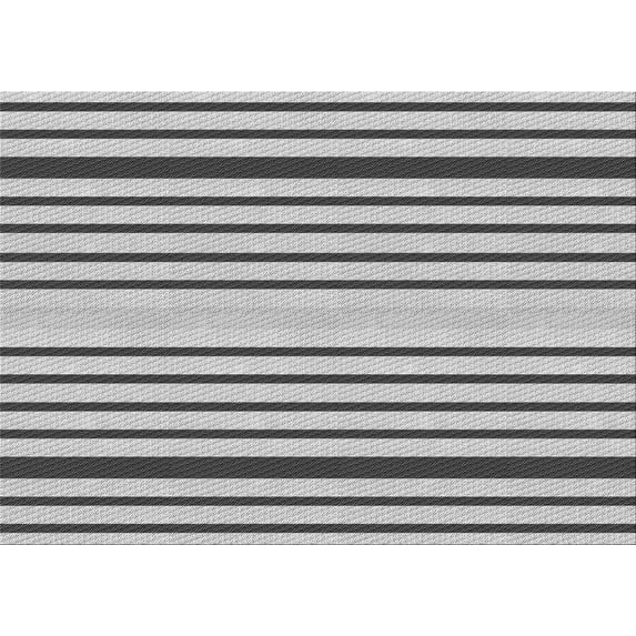 Ahgly Company Indoor Rectangle Patterned Carbon Gray Area Rugs, 5' x 8'