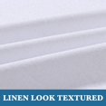 thumbnail image 4 of Cortinas opacas de lino de 84 pulgadas de largo, 100 % absolutamente opacas, con aislamiento térmico, con textura de lino, cortinas con ojales antioxidantes, ahorro de energía con forro blanco, 2 paneles, blanco natural brillante, 100 pulgadas de ancho x 96 pulgadas de largo, 4 of 5