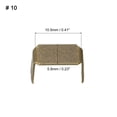 thumbnail image 2 of Unique Bargains 20Pack Zipper Stoppers, #10 Top & Bottom Stops for Rescue Repair, Bronze Tone, 2 of 6