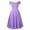 Purple, variant on IROINNID A-Line Dress For Women Solid Vintage Elegant Midi Evening Zipper Sleeveless Dress V-Neck Knee-Length Dress