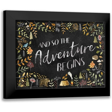Marshall, Laura 14x12 Black Modern Framed Museum Art Print Titled - Woodland Whimsy I Black