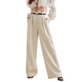 thumbnail image 3 of Women'S High-Waisted Elegant Straight-Cut Business Suit Pants Color L, 3 of 10