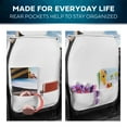thumbnail image 6 of MotorBox White Car Seat Covers Classic Edition Faux Leather White Seat Covers for Car Perforated Cushioned Seat Protectors for Automotive Accessories, Trucks, SUV, Car Two Front Covers, 6 of 6