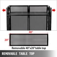 thumbnail image 4 of VEVOR DJ Facade 20"x40x"45", DJ Event Booth Flat Table Top w/ White & Black Scrim, 4 of 9